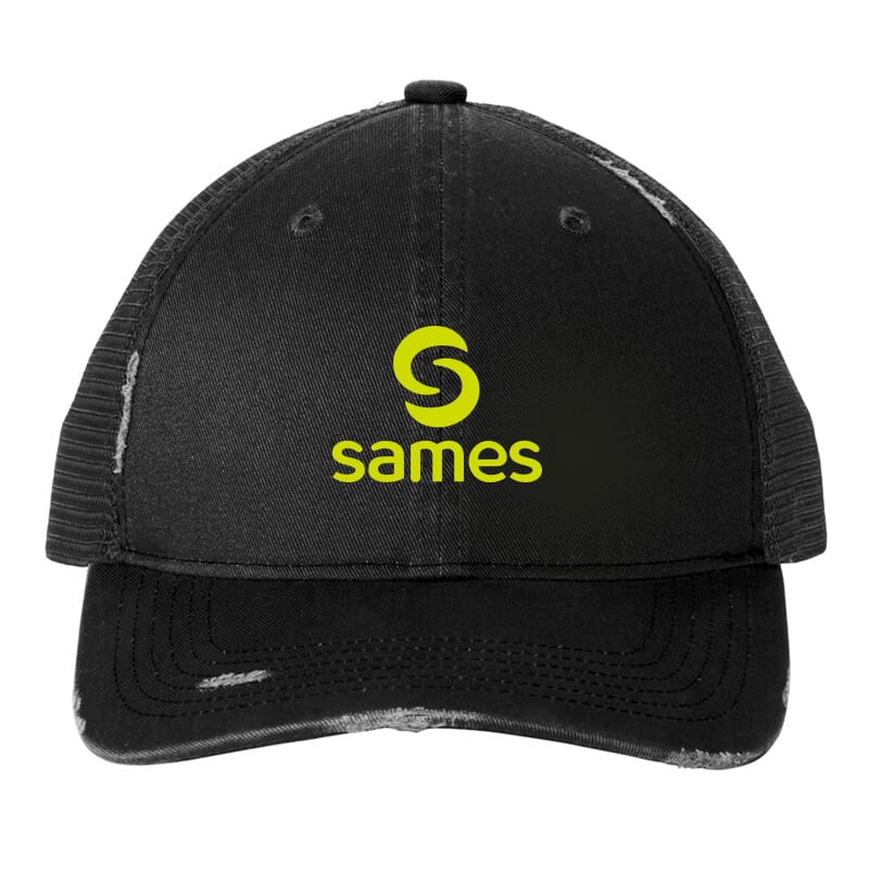 Sames Port Authority Distressed Mesh Back Cap